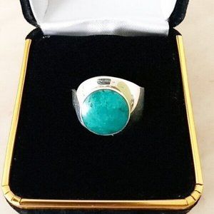 Ring Silver 950 Adjustable with natural stones new.